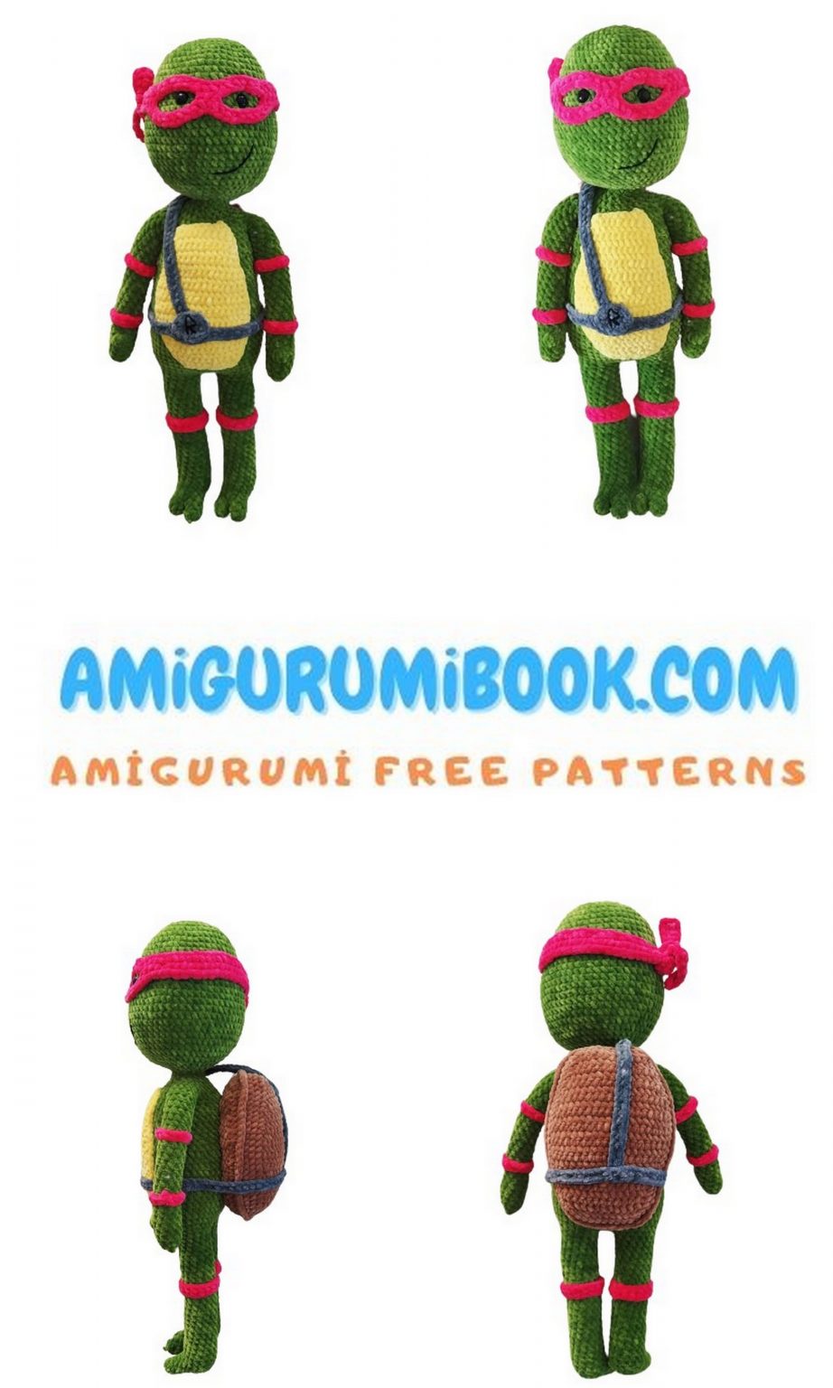 Velvet Ninja Turtles Amigurumi Free Pattern Free Amigurumi Crochet