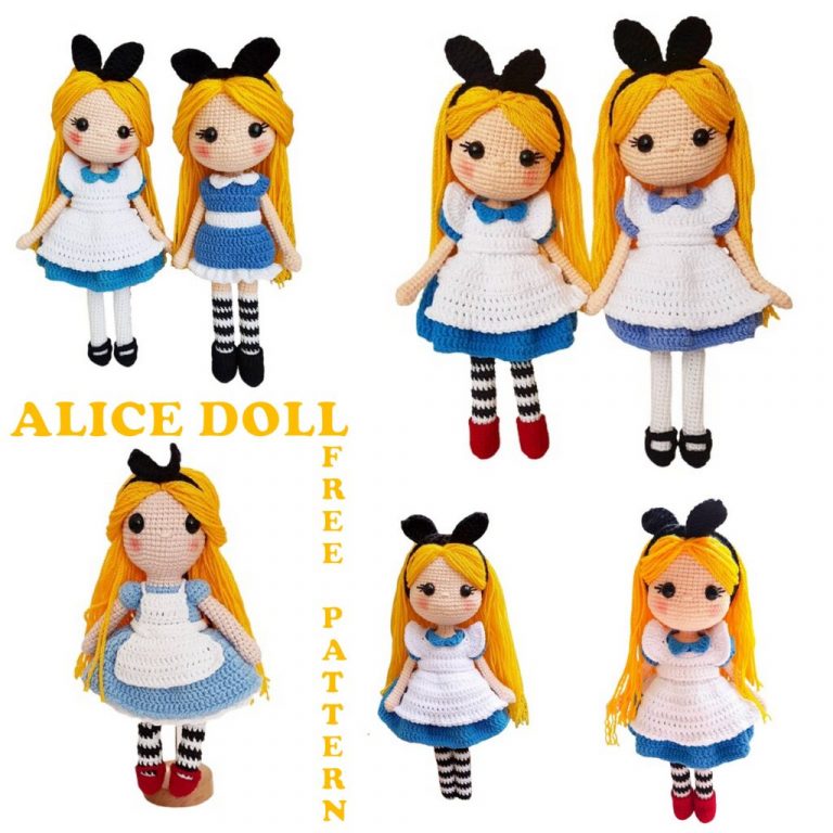 Alice Doll Amigurumi Free Crochet Pattern