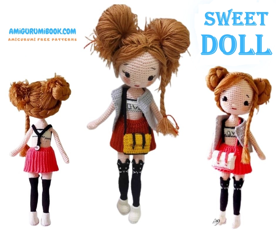 Sweet Doll Amigurumi Free Pattern - Crochet Tutorial