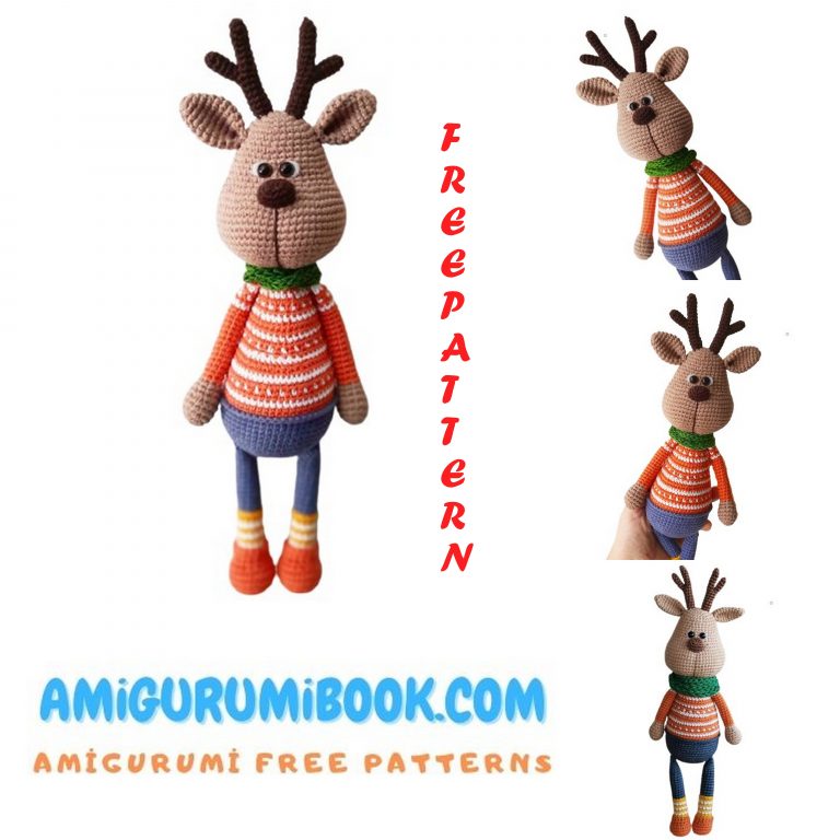 Deer Boris Amigurumi Free Pattern