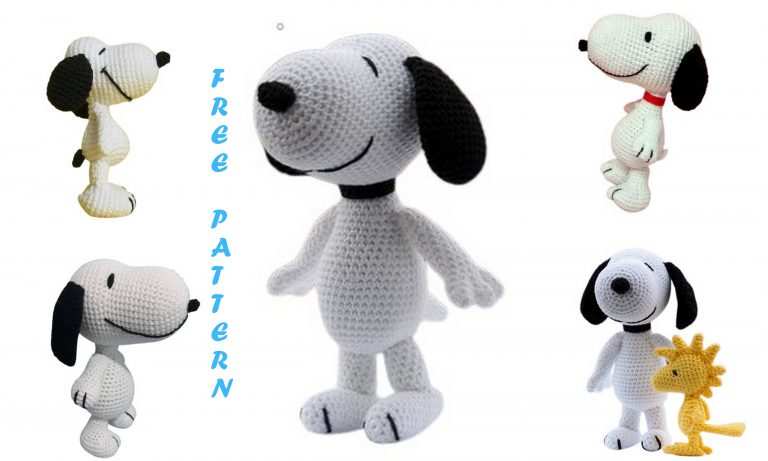 Dog Snoopy Amigurumi Free Pattern