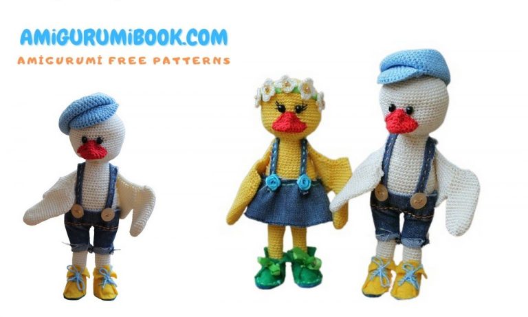 Mr and Mrs Duck Amigurumi Free Crochet Pattern