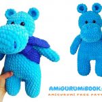 Blue Hippo Amigurumi Free Pattern