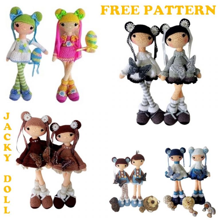 Jacky Doll Amigurumi Free Pattern