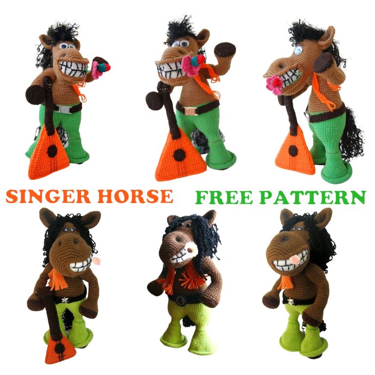Singer Horse Amigurumi Free Pattern