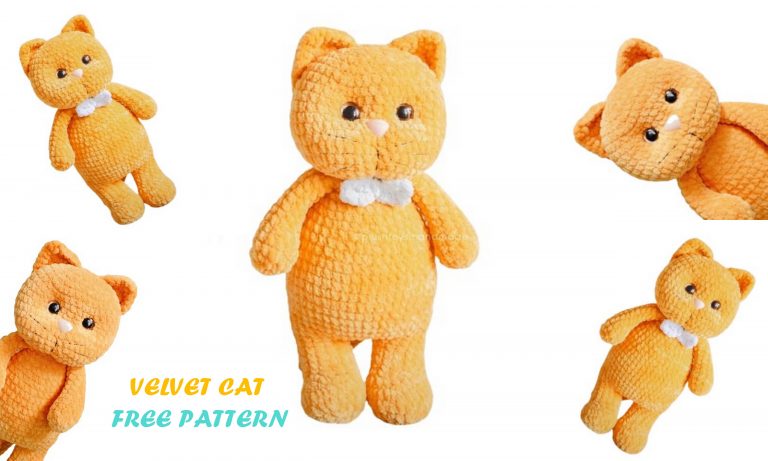 Velvet Cat Amigurumi Free Pattern