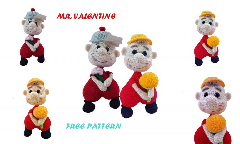 Mr. Valentine Amigurumi Free Pattern