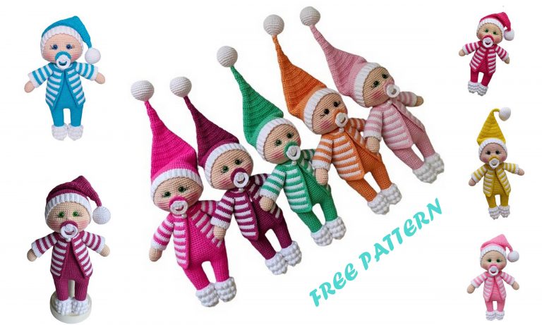 Pacifier Baby Amigurumi Free Pattern