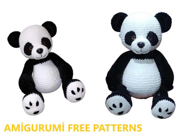 Big Panda Amigurumi Free Pattern