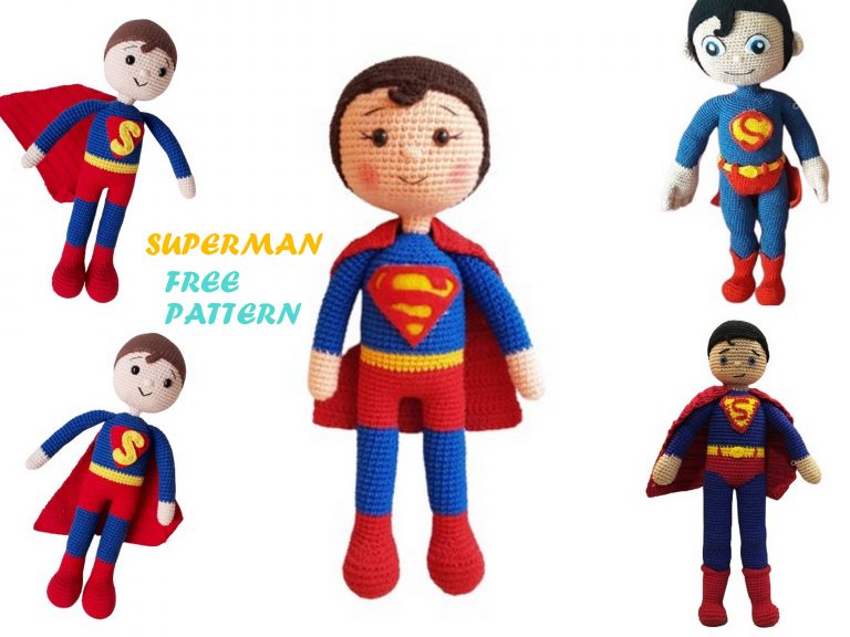 Superman Amigurumi Free Pattern