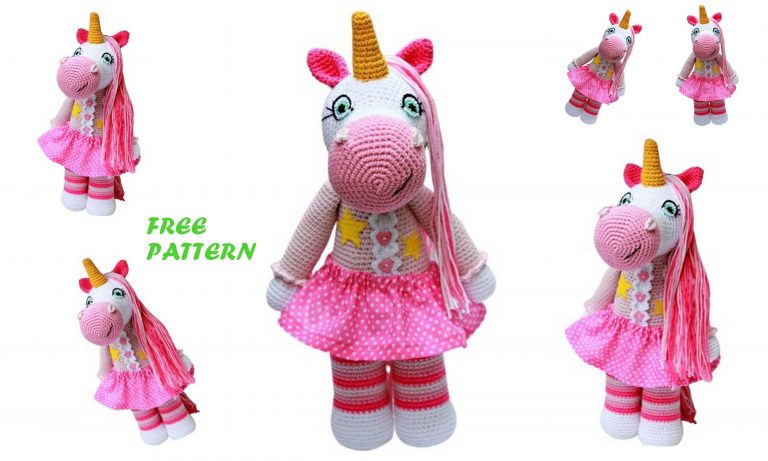 Female Unicorn Amigurumi Free Pattern