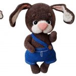 Velvet Brown Bunny Amigurumi Free Pattern