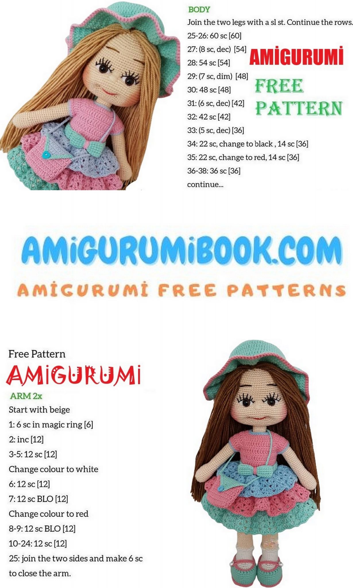 Beautiful Mary Doll Amigurumi Free Pattern - Free Amigurumi Crochet ...