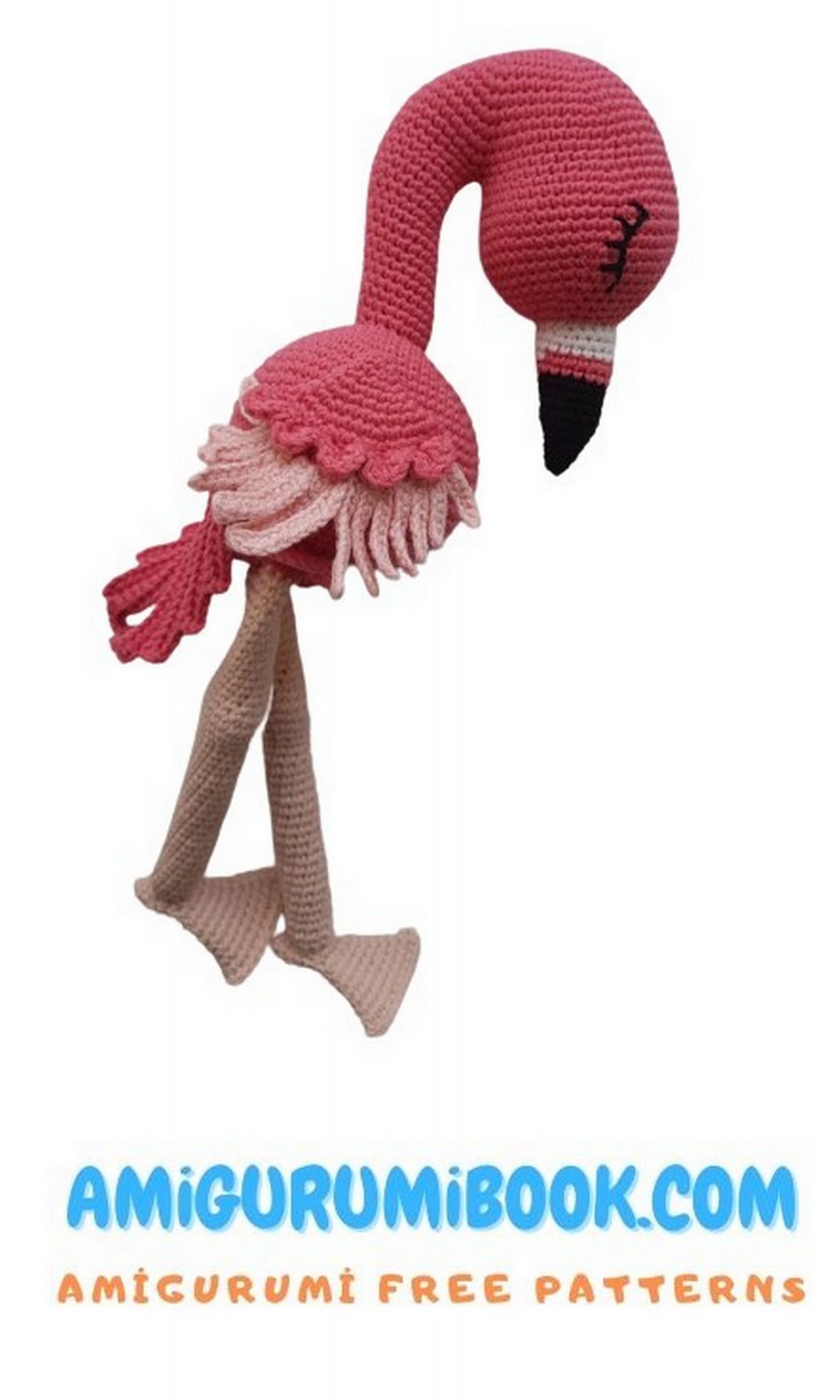 Lady Flamingo Amigurumi Free Pattern - Free Amigurumi Crochet Patterns