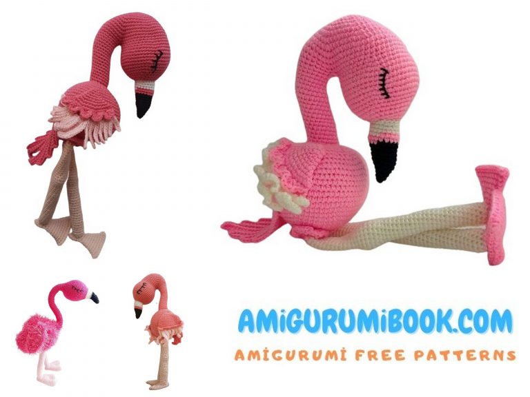 Lady Flamingo Amigurumi Free Pattern