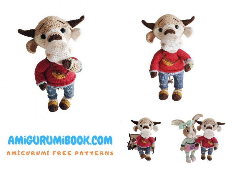 Goat Bruno Amigurumi Free Pattern