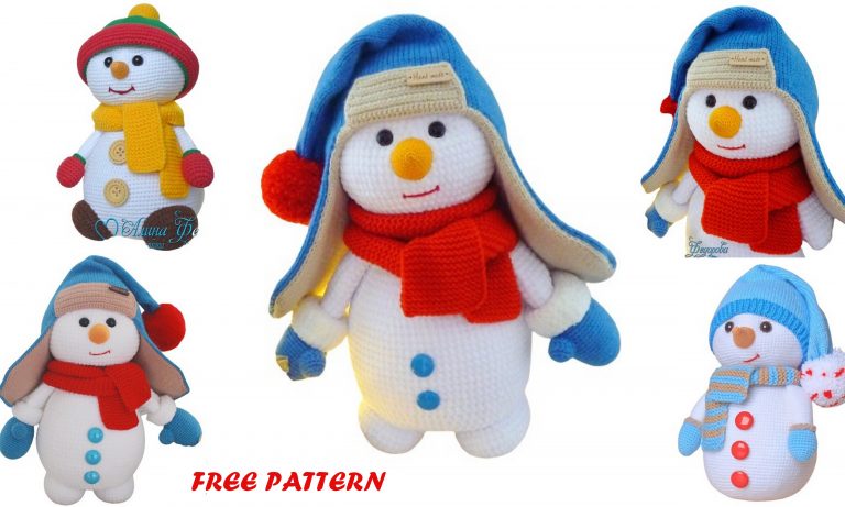 Snowman Amigurumi Free Pattern