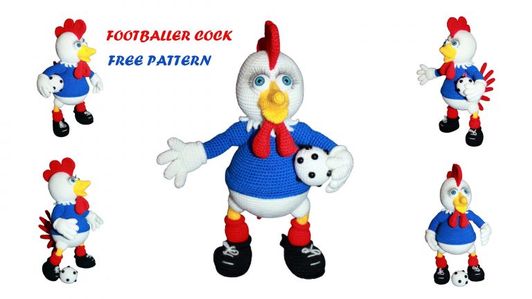 Footballer Cock Amigurumi Free Pattern