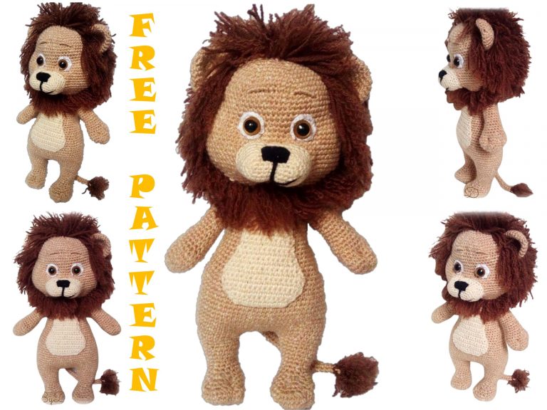Big King Lion Amigurumi Free Pattern