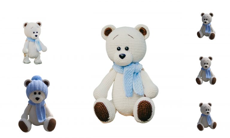 Scarf Teddy Bear Amigurumi Free Pattern