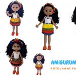 Curly Brunette Doll Amigurumi Free Pattern