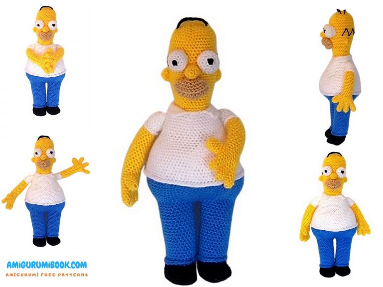 Homer Simpson Amigurumi Free Pattern