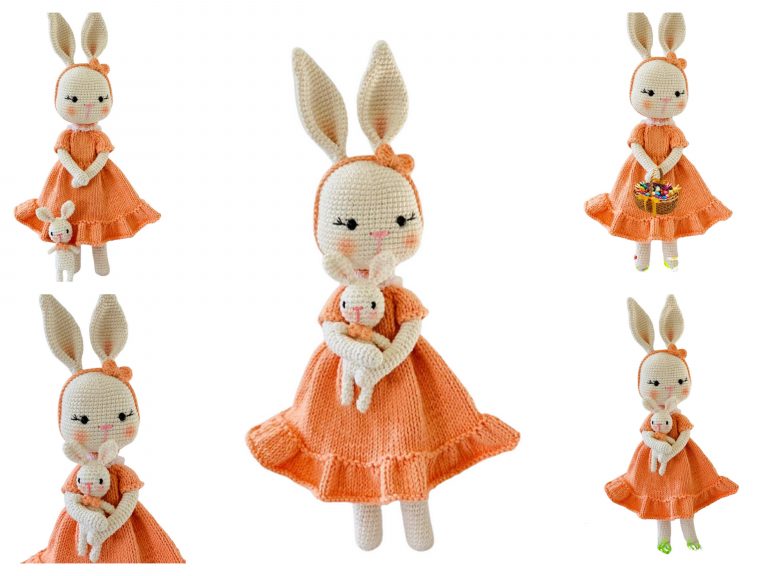 Girl Bunny Amigurumi Free Pattern