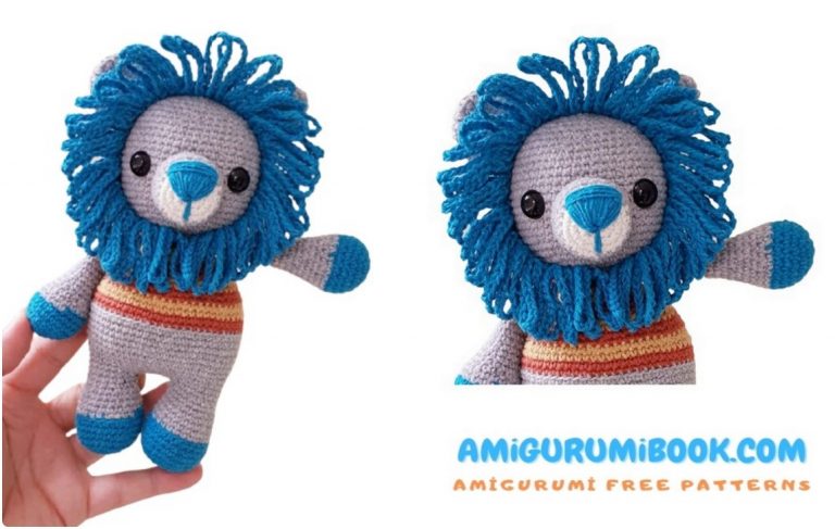 Little Cute Lion Amigurumi Free Pattern