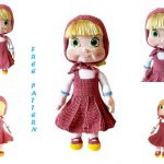 Masha Doll Amigurumi Free Pattern