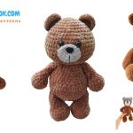 Velvet Teddy Bear Amigurumi Free Pattern