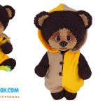 Velvet Furry Teddy Bear Amigurumi Free Pattern