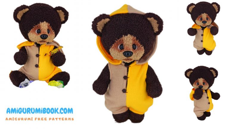 Velvet Furry Teddy Bear Amigurumi Free Pattern
