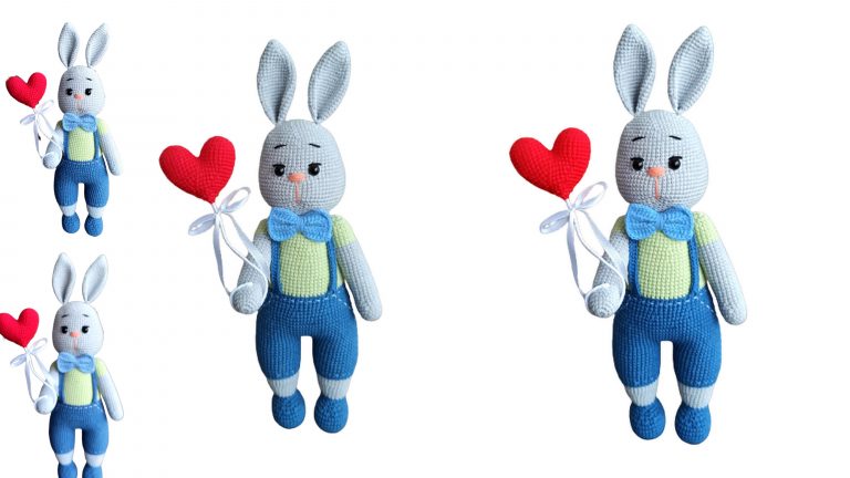 Bunny in Love Amigurumi Free Pattern