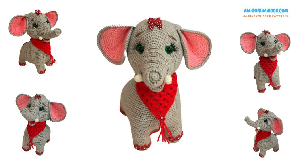 Baby Elephant Dasha Amigurumi Free Pattern