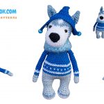 Cute Husky Dog Amigurumi Free Pattern