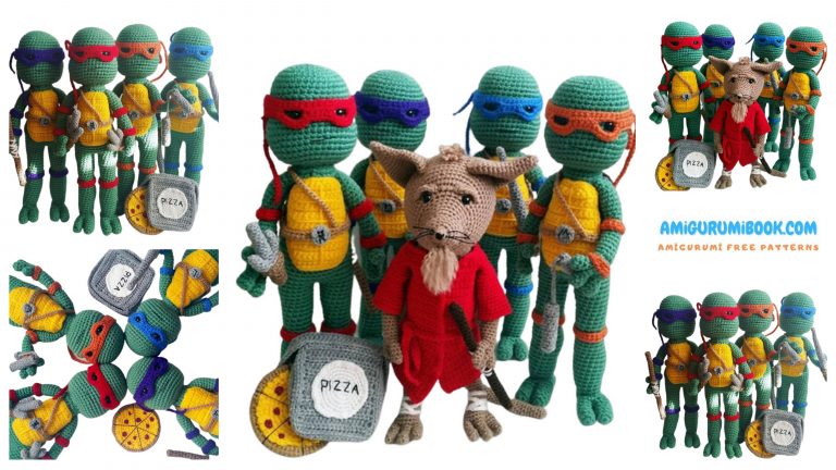Ninja Turtles Amigurumi Free Pattern