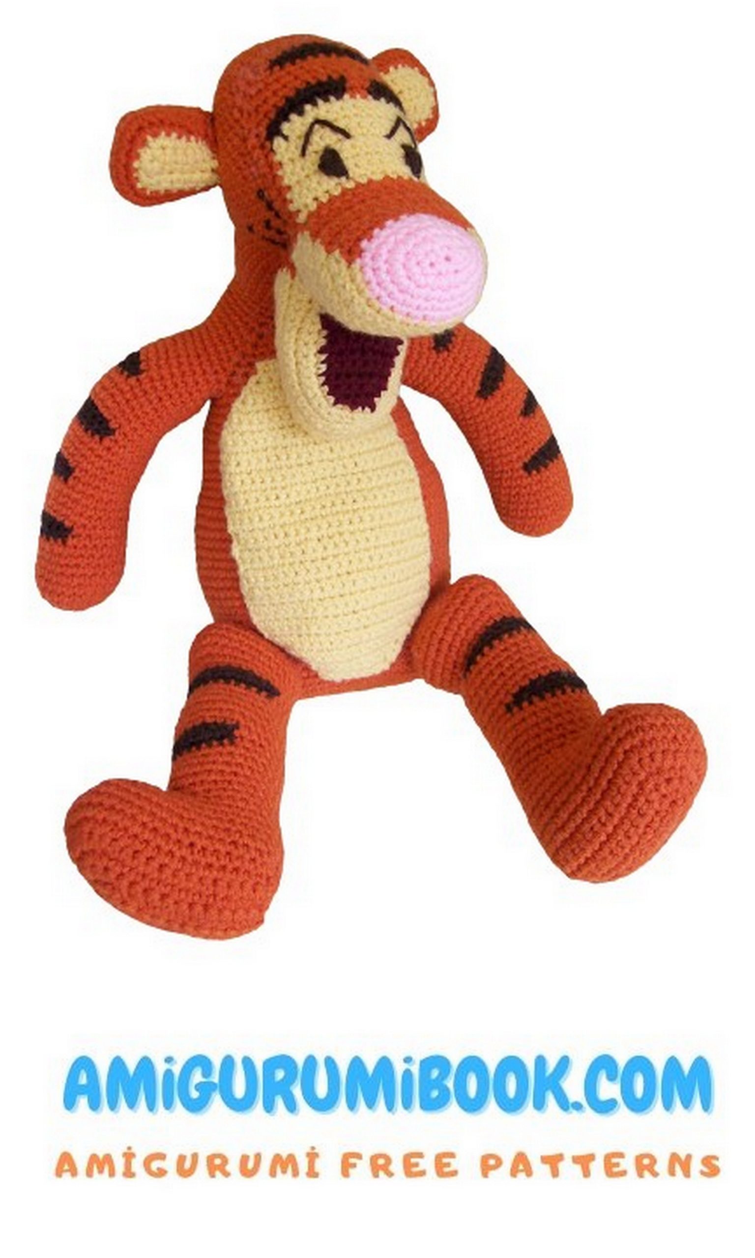 Disney pooh tigger character dolls crocheted amigurumi gift