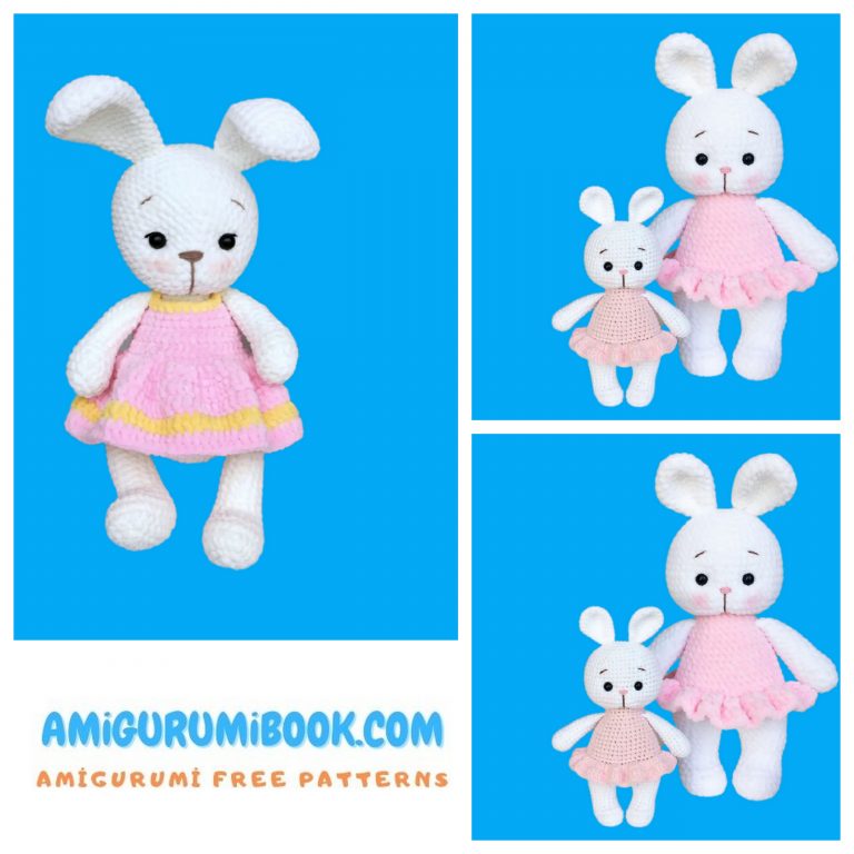 Cute Velvet Bunny Amigurumi Free Pattern