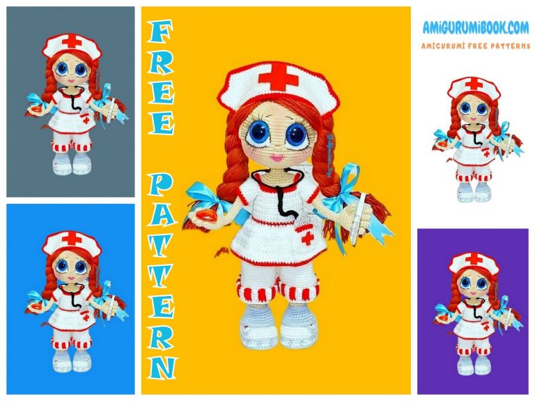 Beautiful Nurse Doll Amigurumi Free Pattern