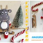 Christmas Bull Amigurumi Free Pattern