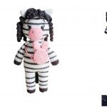 Zebra Emily Amigurumi Free Pattern