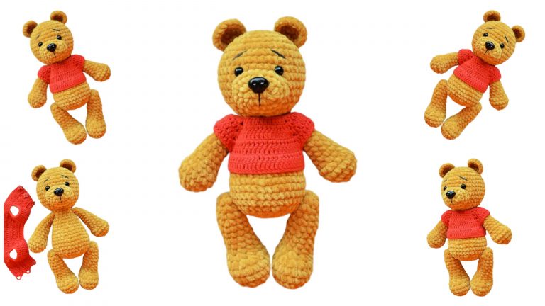 Marshmallow Teddy Bear Amigurumi Free Pattern