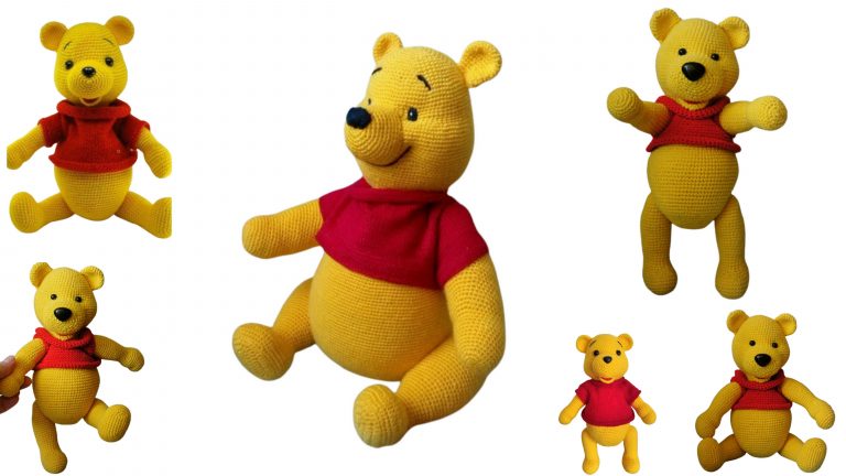 Winnie The Pooh Bear Amigurumi Free Pattern