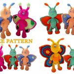 Cute Rainbow Butterfly Amigurumi Free Pattern