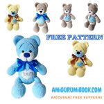 With Velvet Rope Teddy Bear Amigurumi Free Pattern