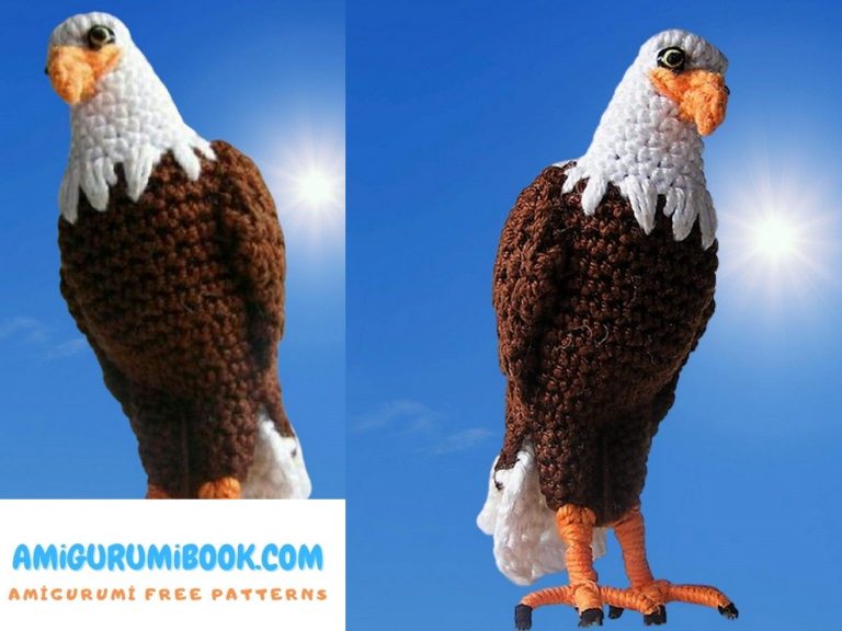 Bald Eagle Amigurumi Free Pattern
