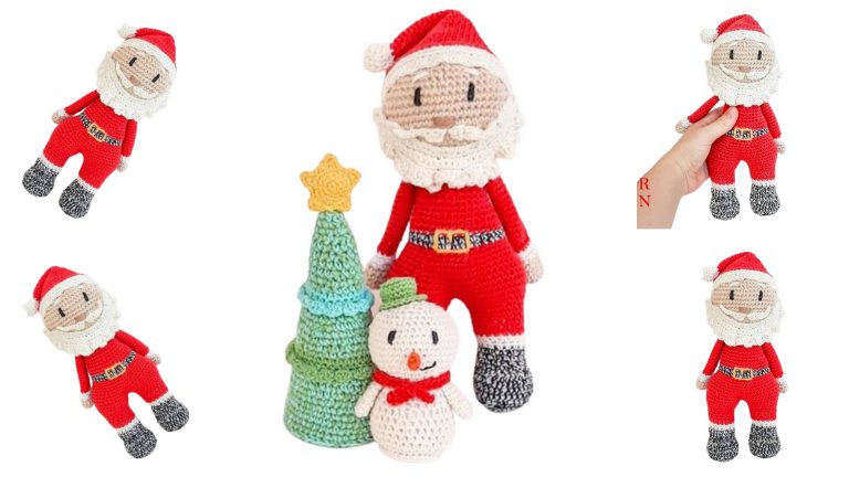 Cute Santa Claus Amigurumi Free Pattern