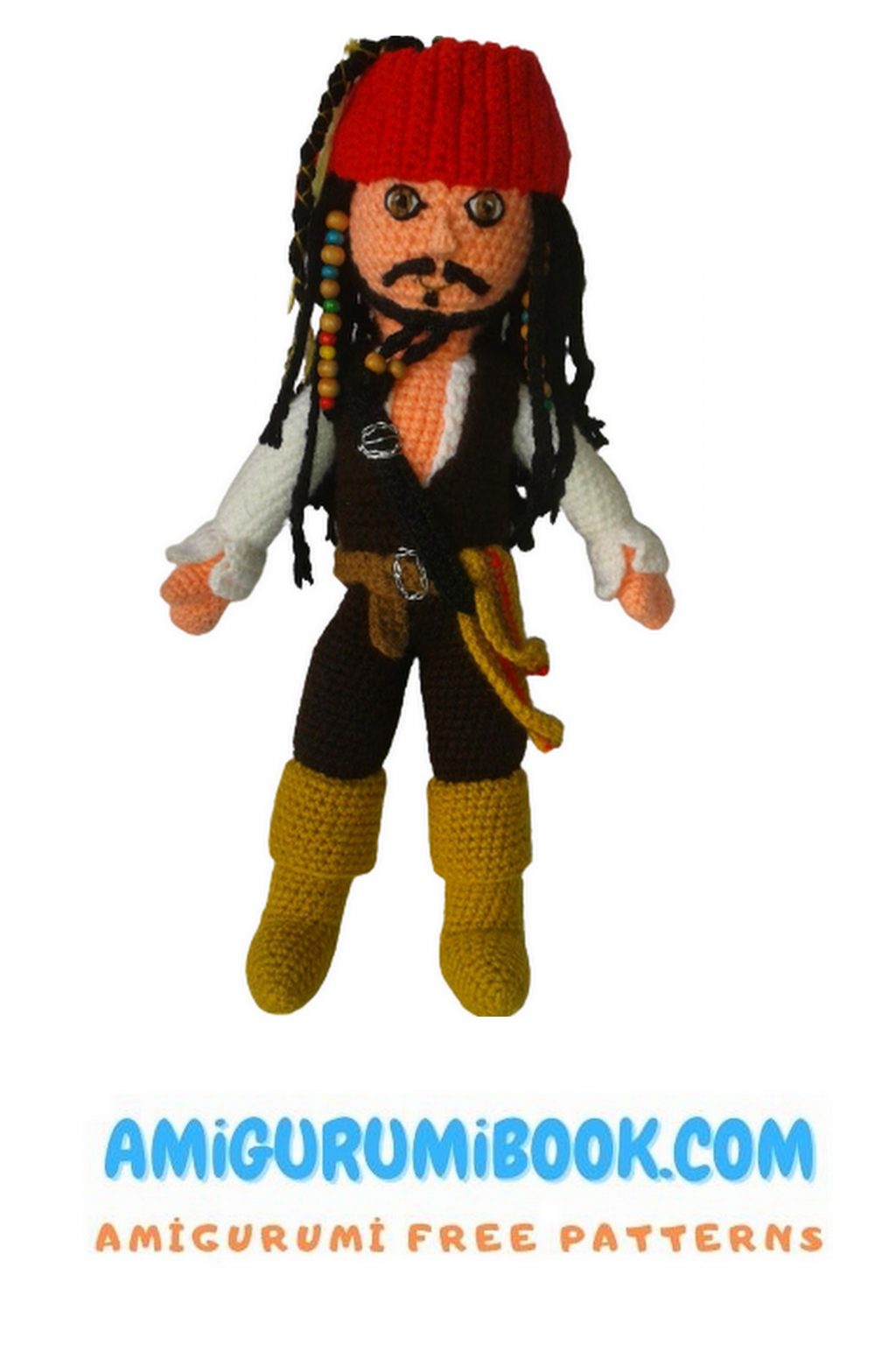 Captain Jack Sparrow Amigurumi Free Pattern - Free Amigurumi Crochet ...