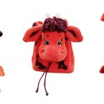 Cow Backpack Amigurumi Free Pattern