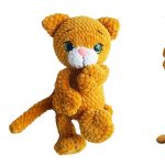 Velvet Cute Cat Amigurumi Free Pattern